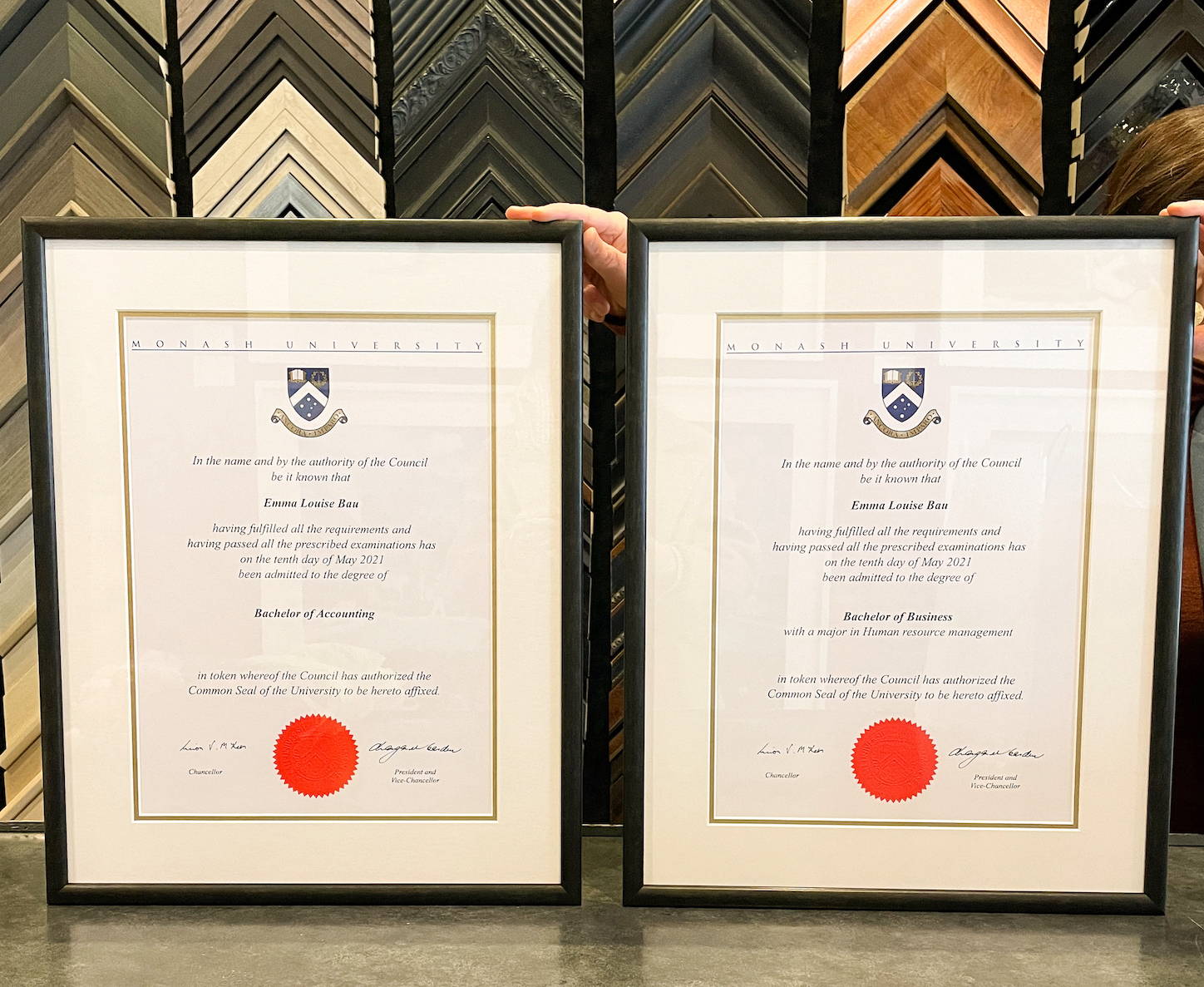 How to Custom Frame a Degree FRAMING TO A T